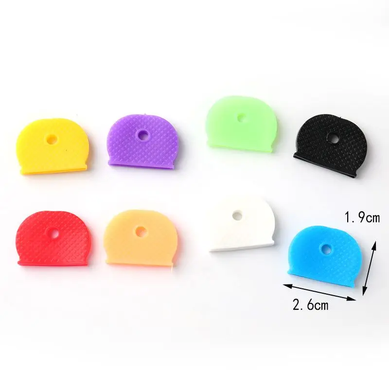 Bright Colors Hollow Silicone Key Cap Covers Topper Key Holder Keyring Rings Case Bag Organizer Wallets 1-32pcs key organizer key case key holder key purse