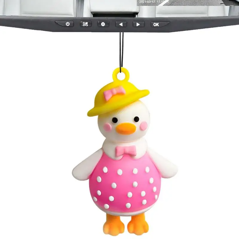 Duck Keyring Silicone Ducky Keychains Duck Party Favors Cute Small Ducky Pendant Accessories For Birthday Party Baby Shower