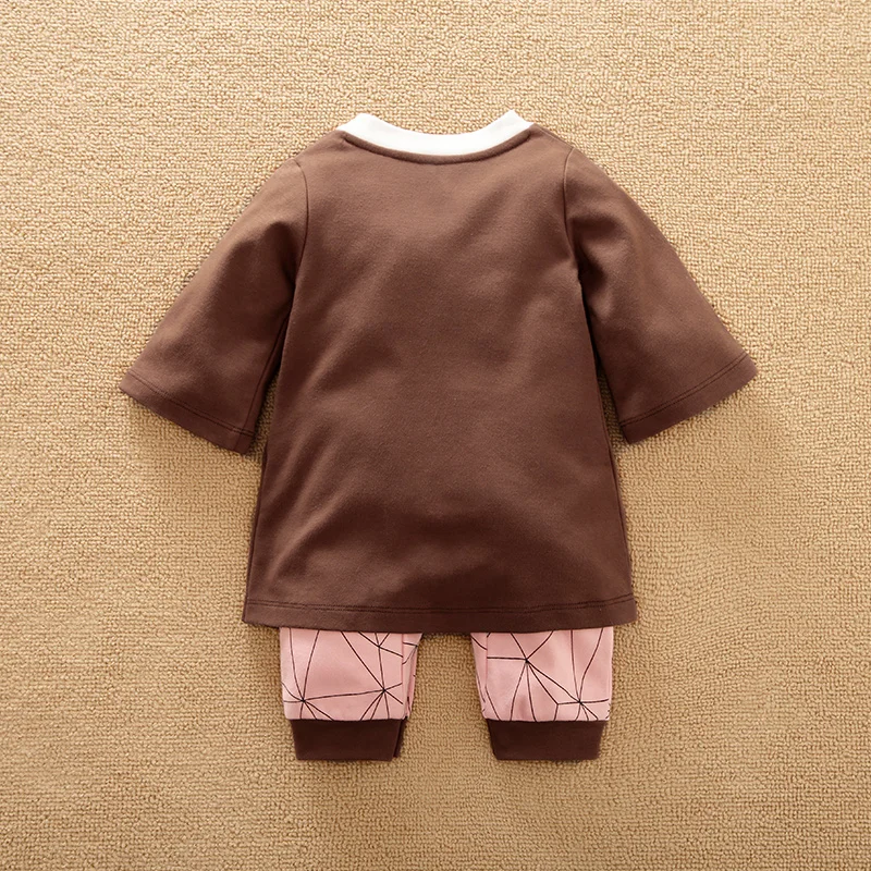 Adorable Pure Cotton Long-Sleeve Baby Jumpsuit