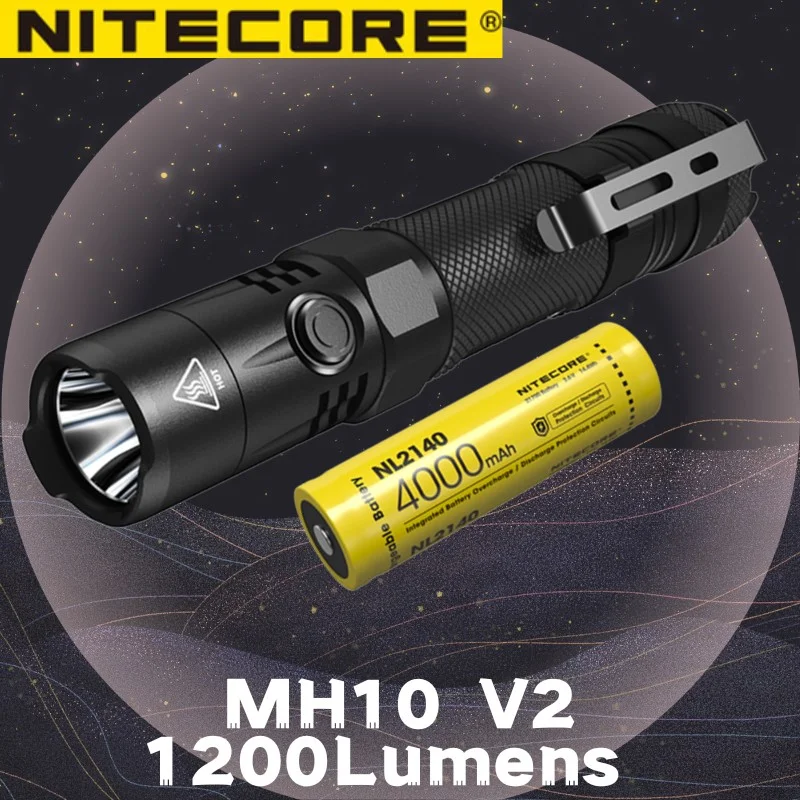 

NITECORE MH10 V2 Flashlight 1200Lumens USB Rechargeable