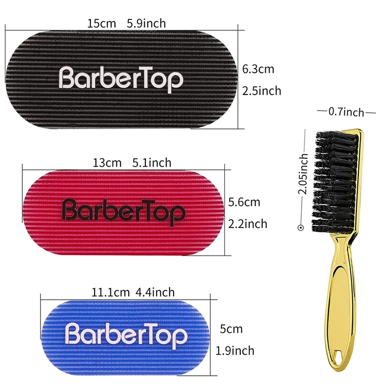 Фото Щипцы для парикмахеров Barbertop, клейкая лента для стрижки, профессиональная ручка с покрытием, кисть для стрижки волос, набор для парикмахерской, инструменты для укладки №2