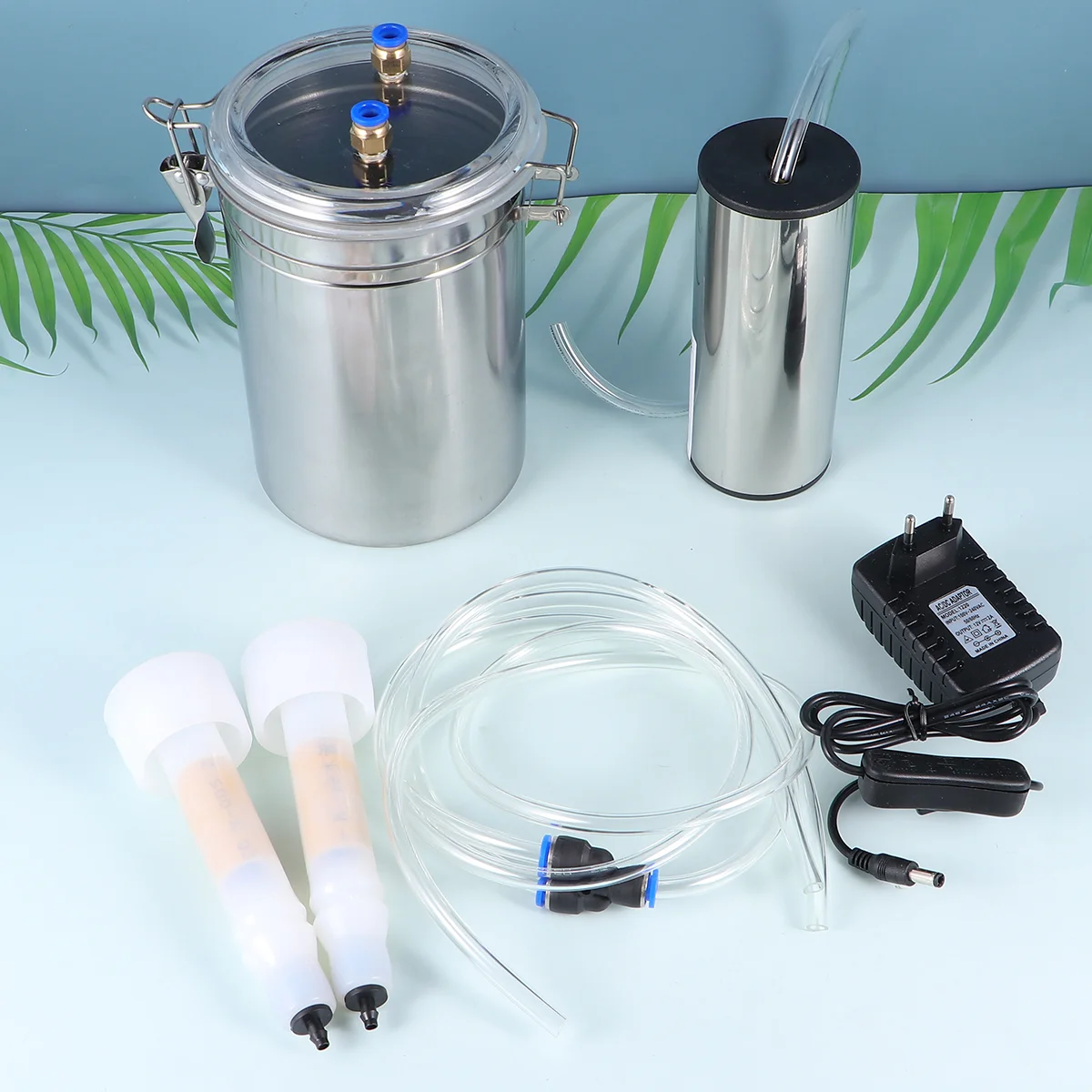 

Портативная электрическая Доильная машина, бытовой вакуумный насос с ведром из нержавеющей стали для козы, овцы