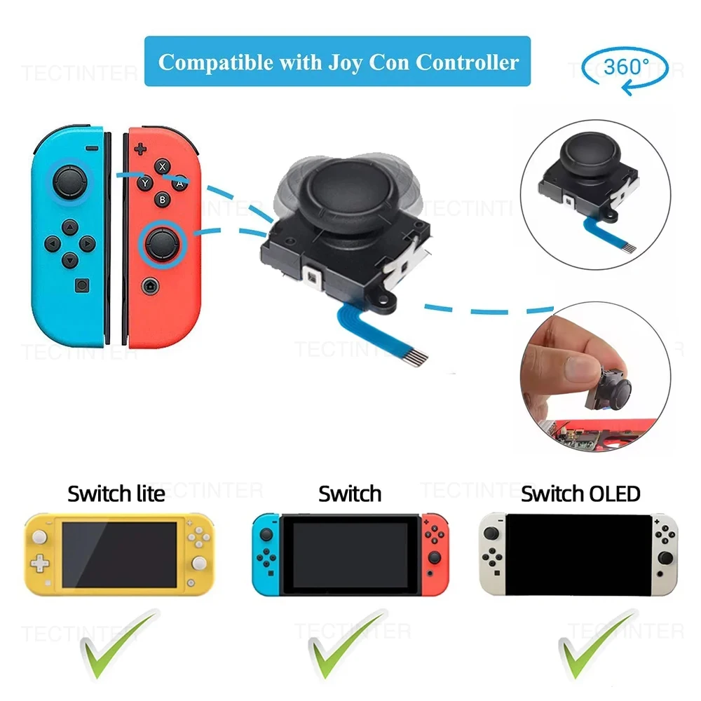 Joystick Replacement for Nintendo Switch 3D Analog