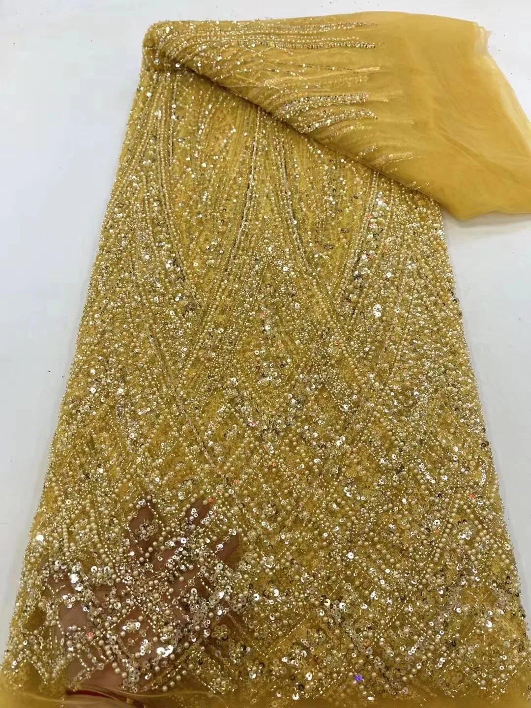 

Роскошная Высококачественная модная французская сетчатая вышитая кружевная ткань 2024, африканская ткань для свадебного платья