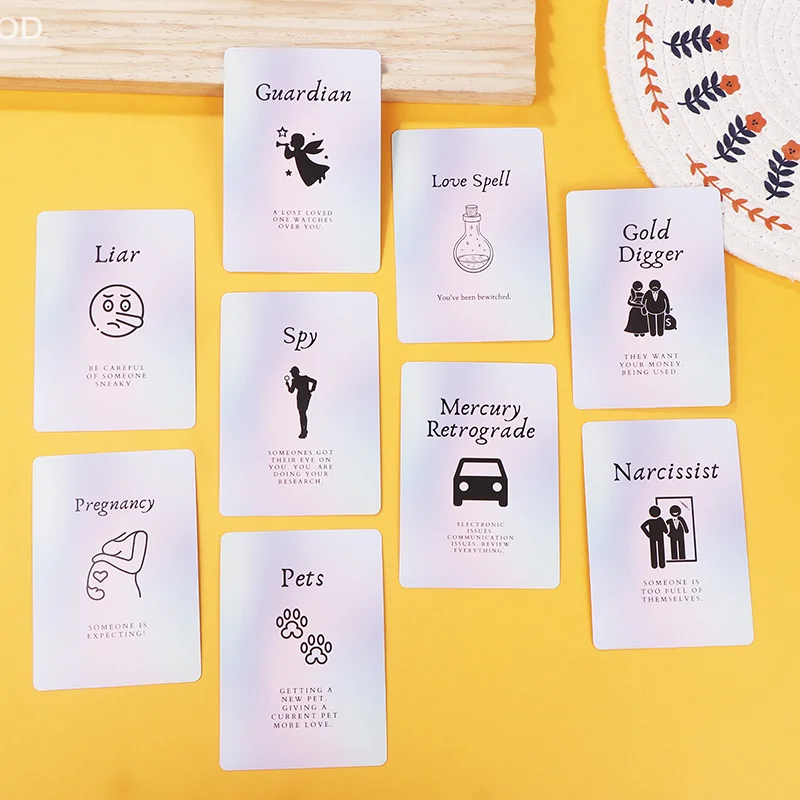 오라클 카드 Cosmic Insights 일상 생활을 위한 41 카드 데크 명확성 영어 버전 10.5*7.5cm 운명 점 예언 카드