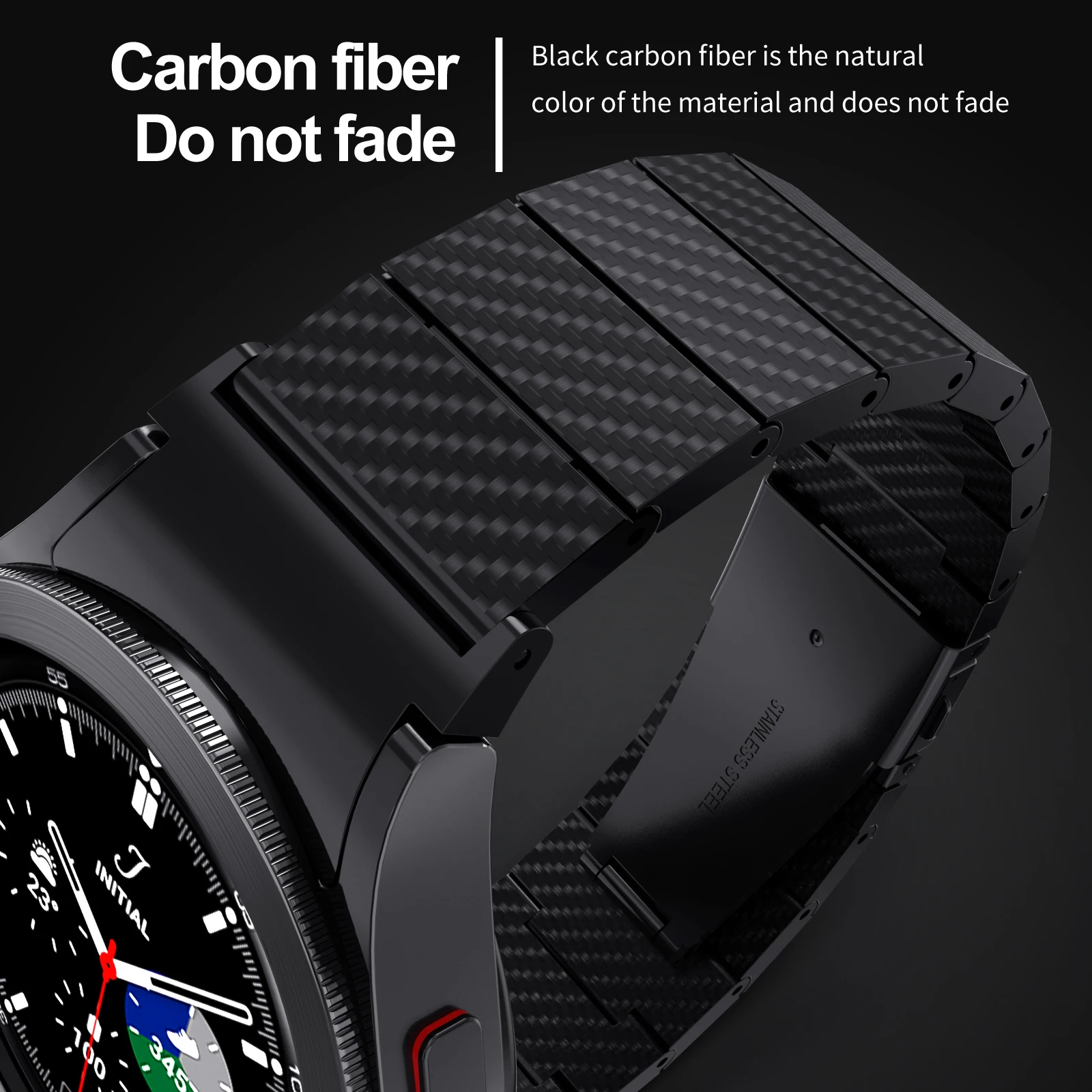 Luxury Carbon Fiber Smartwatch Band - Premium Design and Craftsmanship