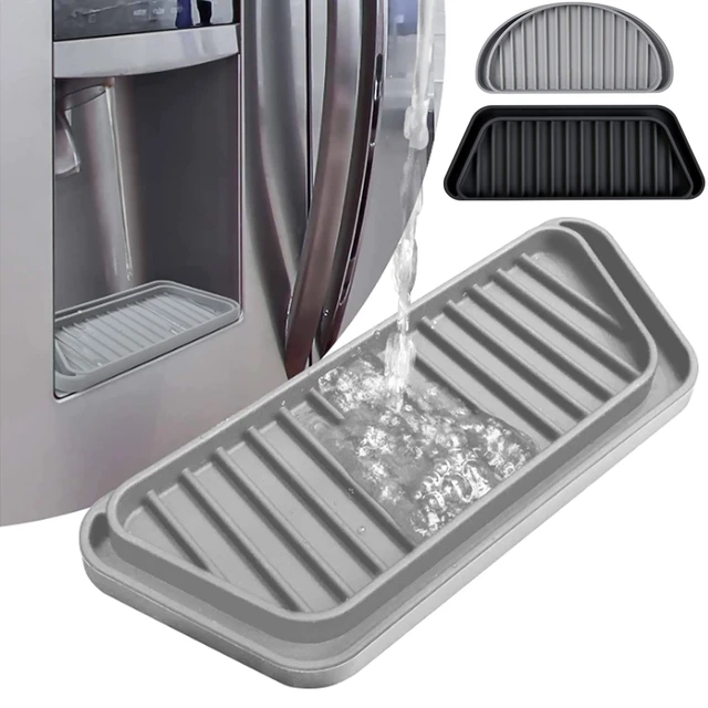 Silicone Drip Tray for Home Refrigerator, Mini Fridge Drip Tray, Protects  Ice and Water Dispenser Pan, Spills Wate - AliExpress