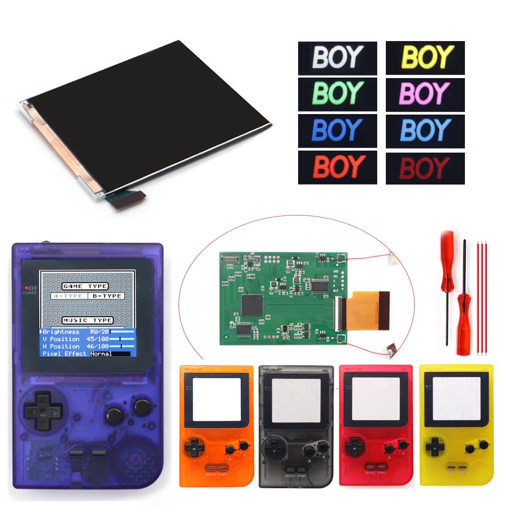 HISPEEDIDO GBP IPS LCD Backlight Screen kit OSD Menu Retro