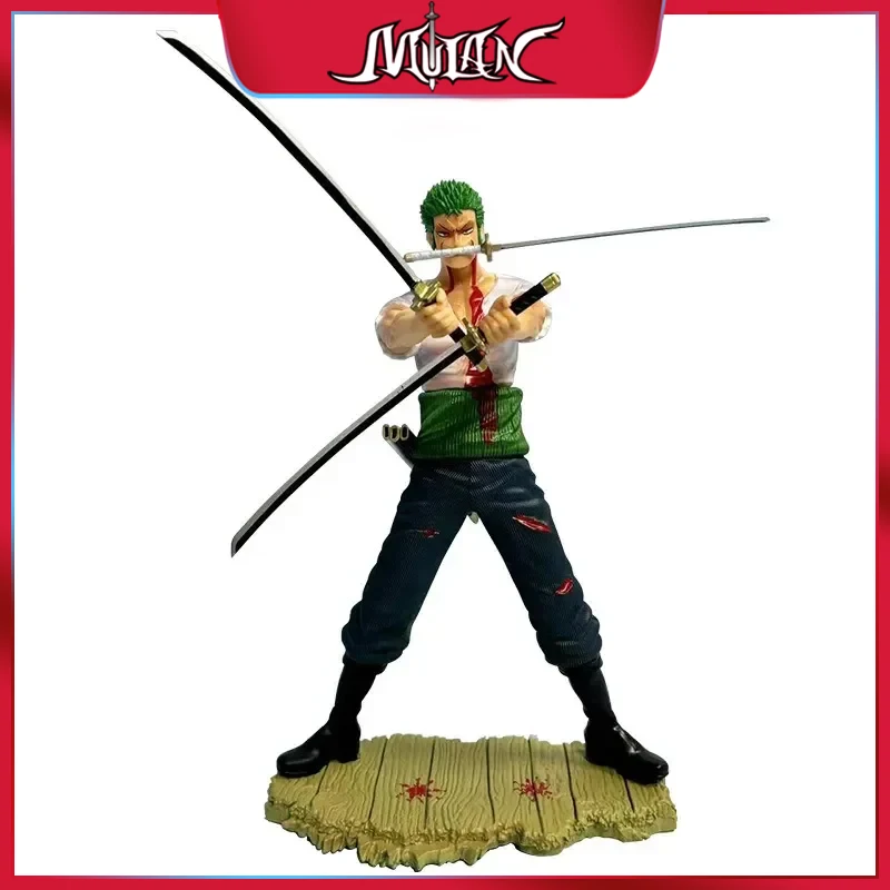 27Cm Zoro Figura Eagle Eye Battle Dualhead Intercambiabile Anime One Piece Figura Nuova Statua Modello In Pvc Arredamento Da Collezione Toy Boy