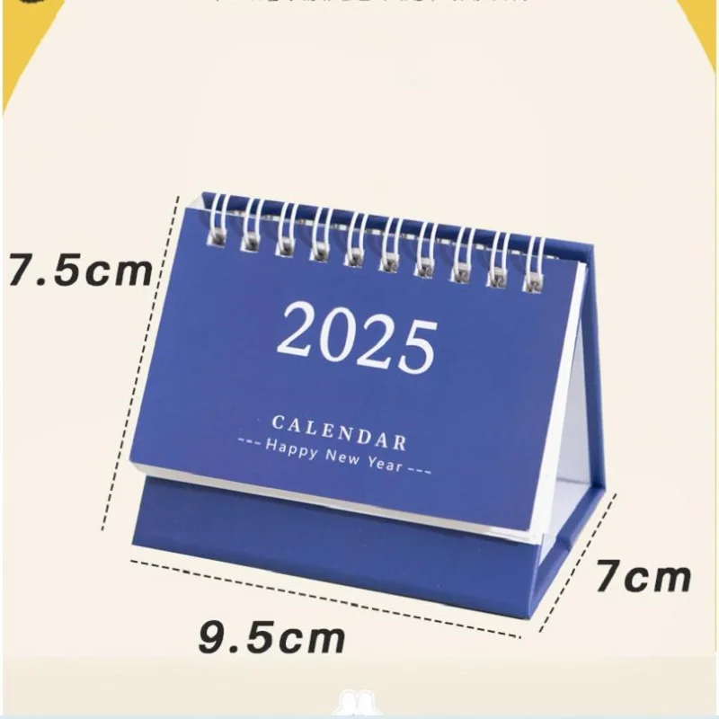 Desk Calendar 2025 Simple Style English Mini Portable Desktop Decoration