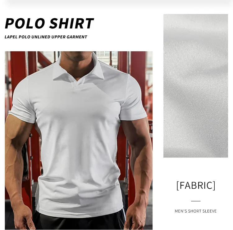 Description Picture 3 of item2024 Summer New Men Shirt Fashion Flip Collar Male Quick Drying High Elastic Non Ironing Short Sleeved Shirt