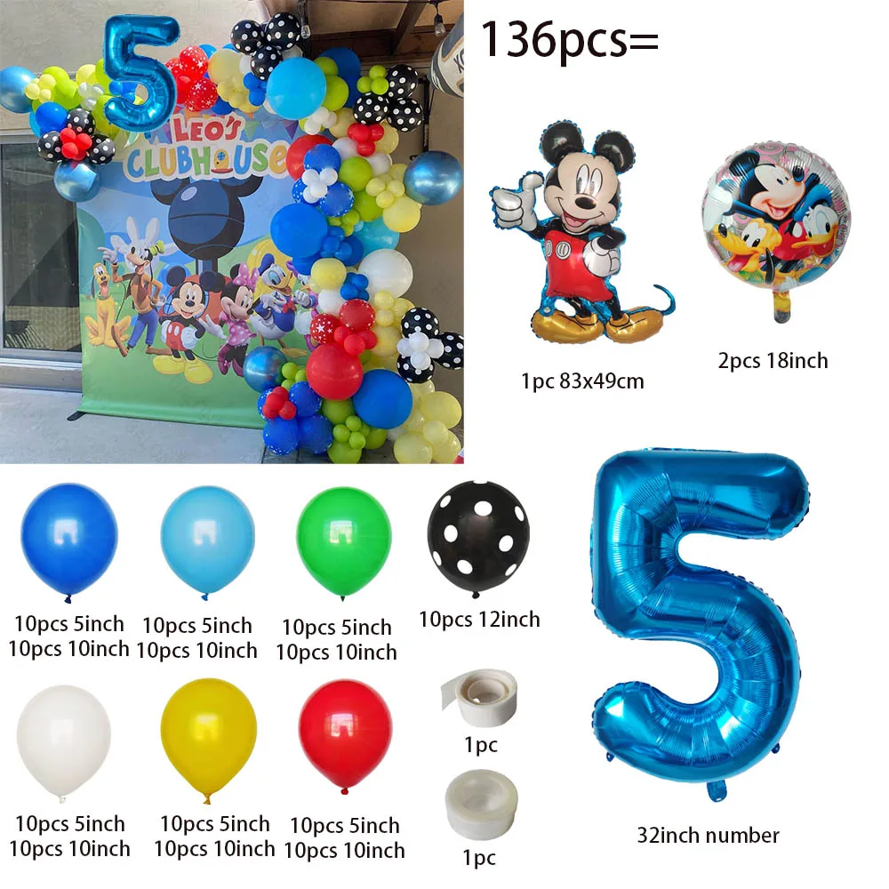 1 conjunto Mickey Mouse Aniversário Minnie Mickey