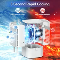 Ventilateur de refroidissement portable avec lumière nocturne à sept couleurs, grande capacité de 900 ml, interface USB, adapté au salon, à la chambre à coucher, etc. 2