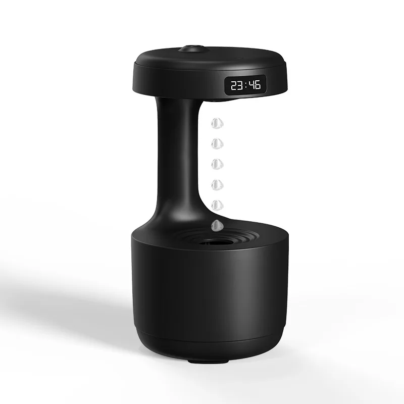 

800ML Ultrasonic Air Humidifier Anti Gravity USB Air Purifier Levitating Water Drops Perfume Fogger Mist Maker LED Display Light