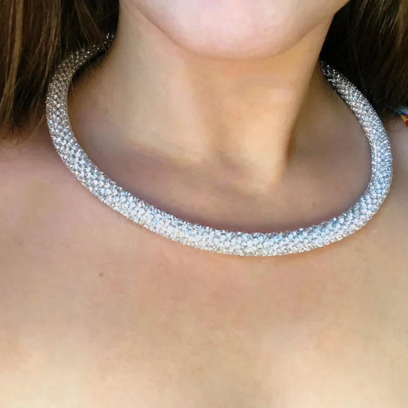 Neue Mode Strass Kragen Choker Halskette Für Frauen Übertrieben Einfache Große Klobige Kette Halskette Drehmomente Schmuck Zubehör Sca5C535F5Cda4A2Fb2Ea015477Eb7899P