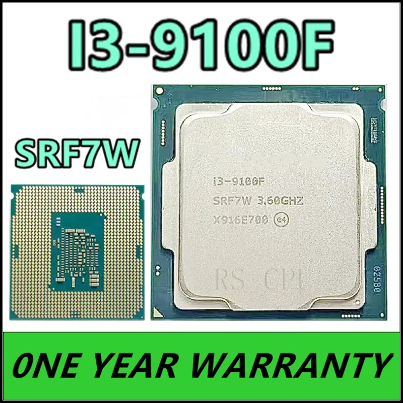 

i3-9100F i3 9100F SRF7W /SRF6N 3.6 GHz SRF7W /SRF6N Quad-Core Quad-Thread CPU 65W 6M ProcessorLGA 1151