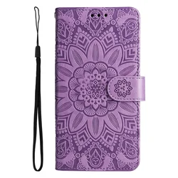 Floral Wallet Flip Case - Luxury Book Shell for Realme GT Neo 6 SE (PURPLE)
