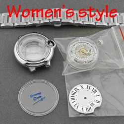 Couple - Style Stainless Steel Watch Case Set with Butterfly Clasp - NO LOGO (Women 5)