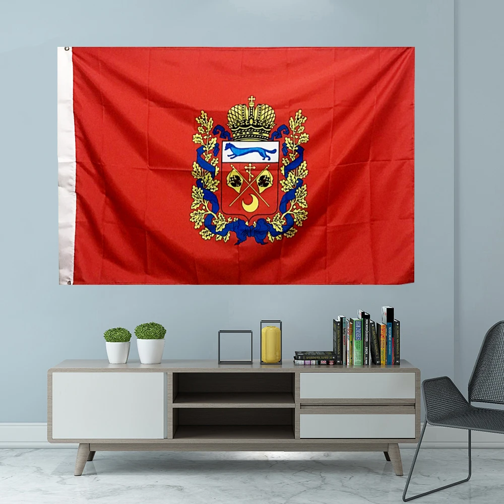 

Flag Of Orenburg Oblast Custome Banner Graphic Custom Printed Hanging Decoration Polyester Shaft Cover Grommets 3X5FT 90X150CM