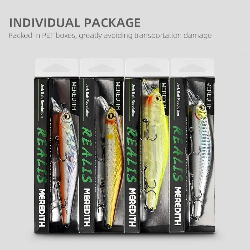 MEREDITH ORBIT-110SP Orbital Magnetic System Top Fishing Lures Minnow Wobbler Quality Fishing Tackle Hooks