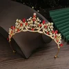 Romantic Princess Crown for Girls Handmade Rhinestone Tiara Pearl Headband For Birthday Wedding Party Accessories Jewelry Gifts 4