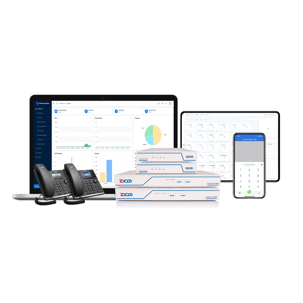 VoIP 서버 Zycoo IP PBX CooVox T100
