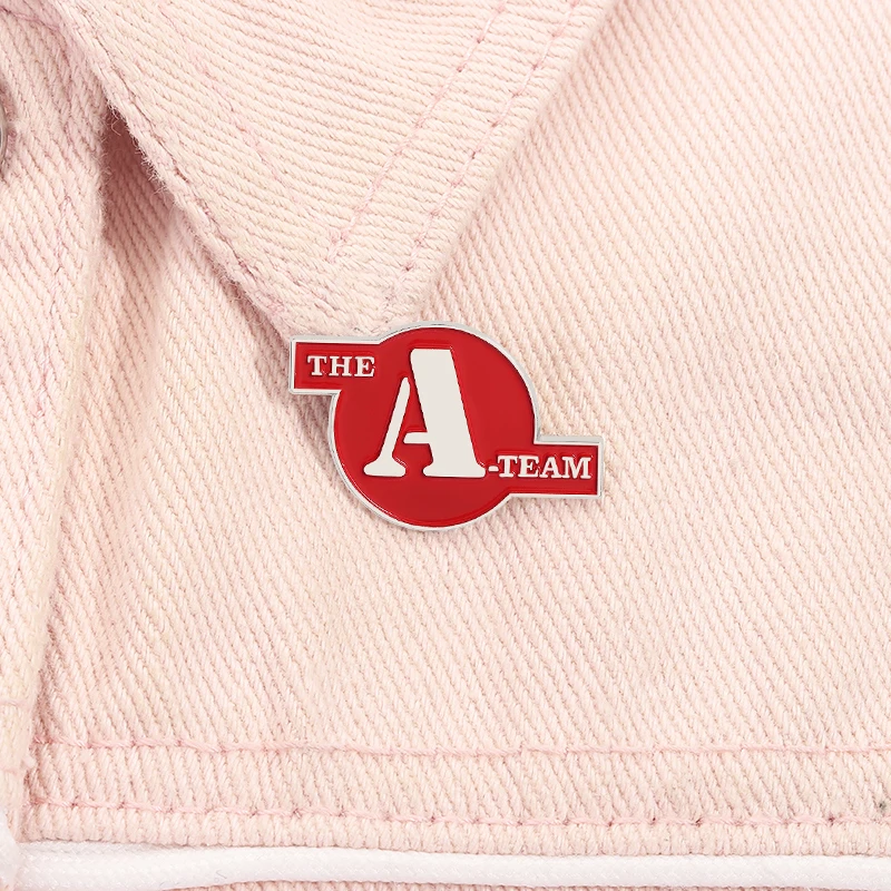 Amerikanische Komödie Filme Emaille Pins THE A-TEAM Metall Broschen Mode Revers Abzeichen Rucksack Kleidung Schmuck Geschenk für Freunde – Detail 7