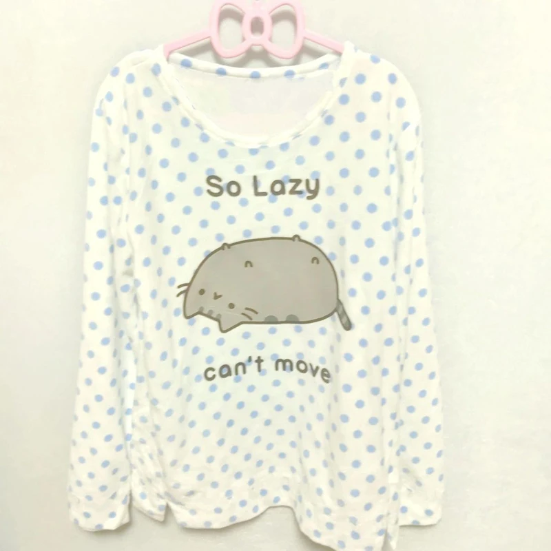 Japanische Fee Polka Dots T Shirt Frauen Y2K Ästhetischen Kawaii Cartoon Casual Tops Herbst Süße Harajuku Grunge Lose Tees – Detail 3