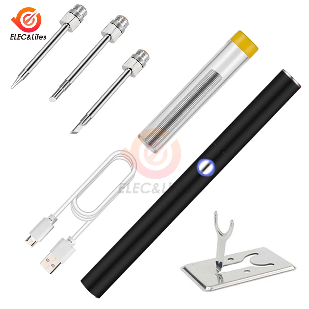

15W Wireless Soldering Iron USB Rechargeable Mini Handheld Soldering Iron Kit Microelectronics Repair Welding Tools With Holder