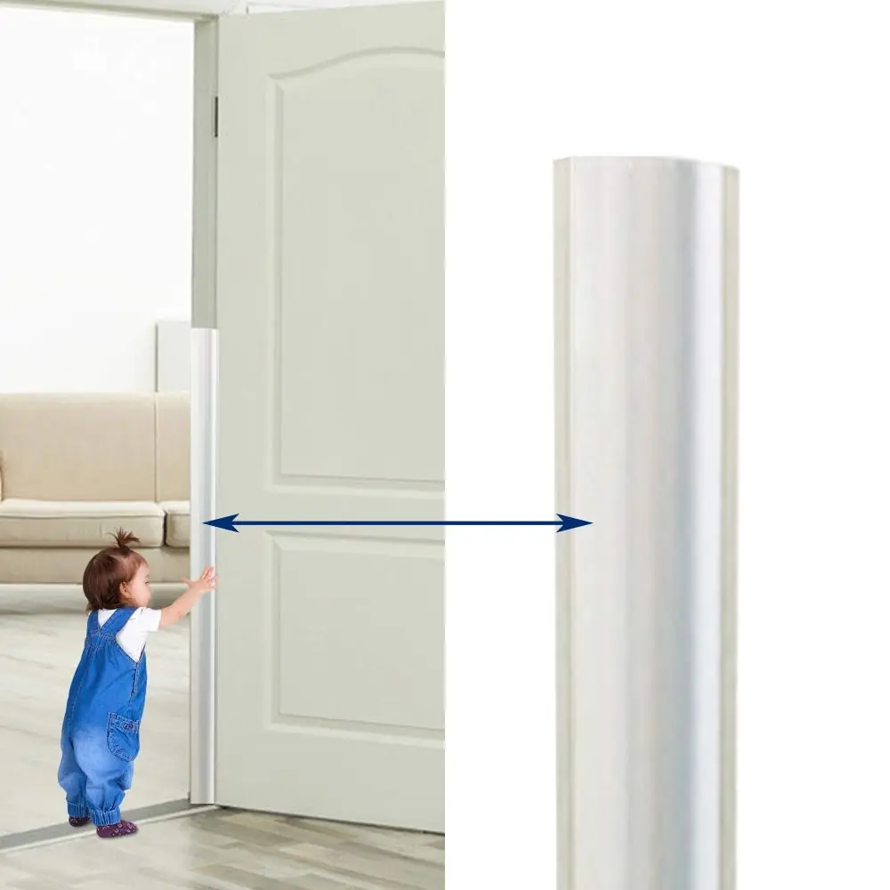 Translucent Finger Pinch Door Guard 120cm Anti-pinch Door Hinge Protector Cover Seamless Safety Stopper Kindergarten