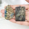 Hand carved natural crystal stone labradorite Dragon Wolf healing Pendant for necklace DIY Accessories 5