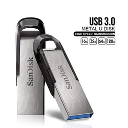 USB3.0 SanDisk USB Flash Drives 256GB Pen Drive Ultra Flair Pendrive Real Capacity 64GB 32GB pendriver 128GB memoria Metal Stick