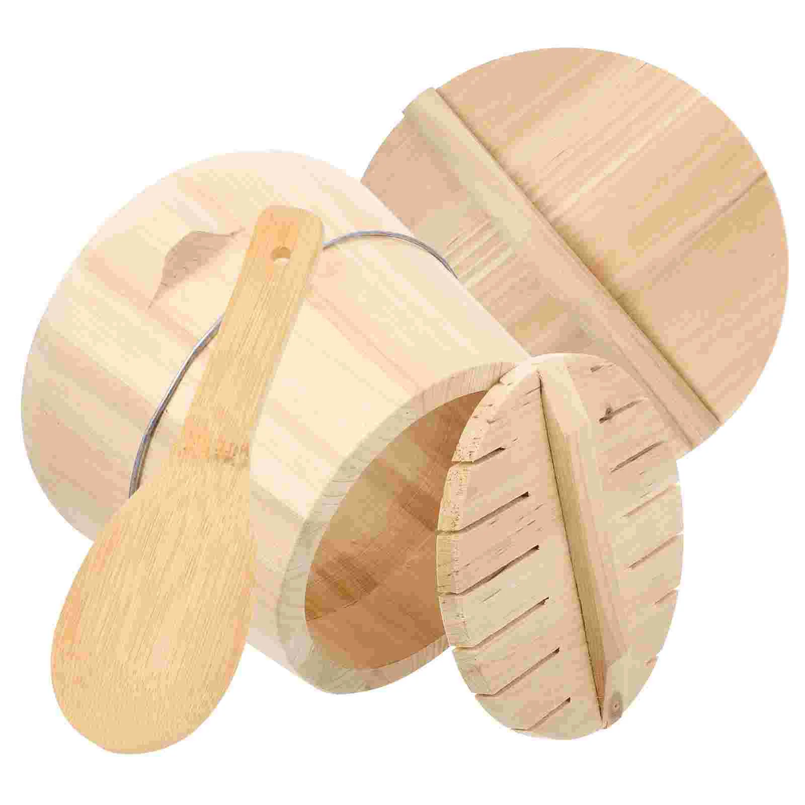 Girl Steam Bucket Baby Veggie Tray with Lid Food Steamer Wood Oven Wooden Steamed Barrel