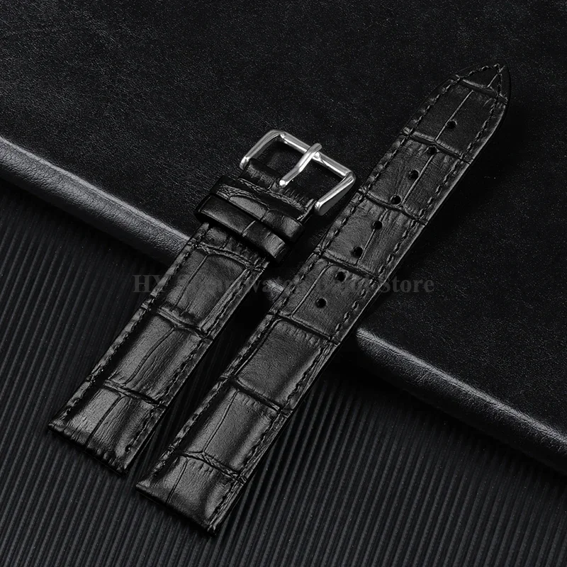 Waterproof Leather Sport Watch Band with Pin Clasp