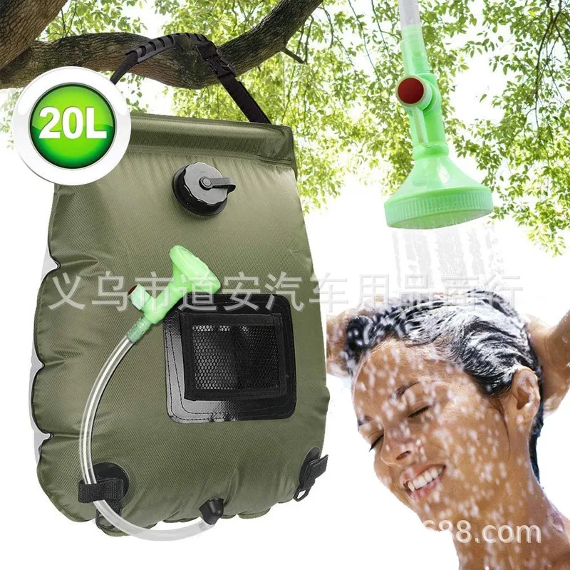 Sac de douche solaire extérieur, sac de bain, sac de toilette, sac d'eau  chaude, camping, 20l - AliExpress