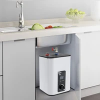 Mini chauffe-eau électrique de 1500 W, système d'eau chaude instantanée avec réservoir de 1,76 gallon pour cuisines, armoires, camping-cars, bars 4