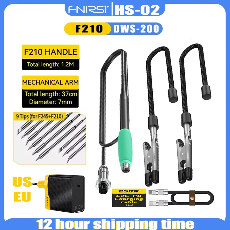 Advanced Welding Station Accessories Kit with Robot Arm Iron Tip Assembly