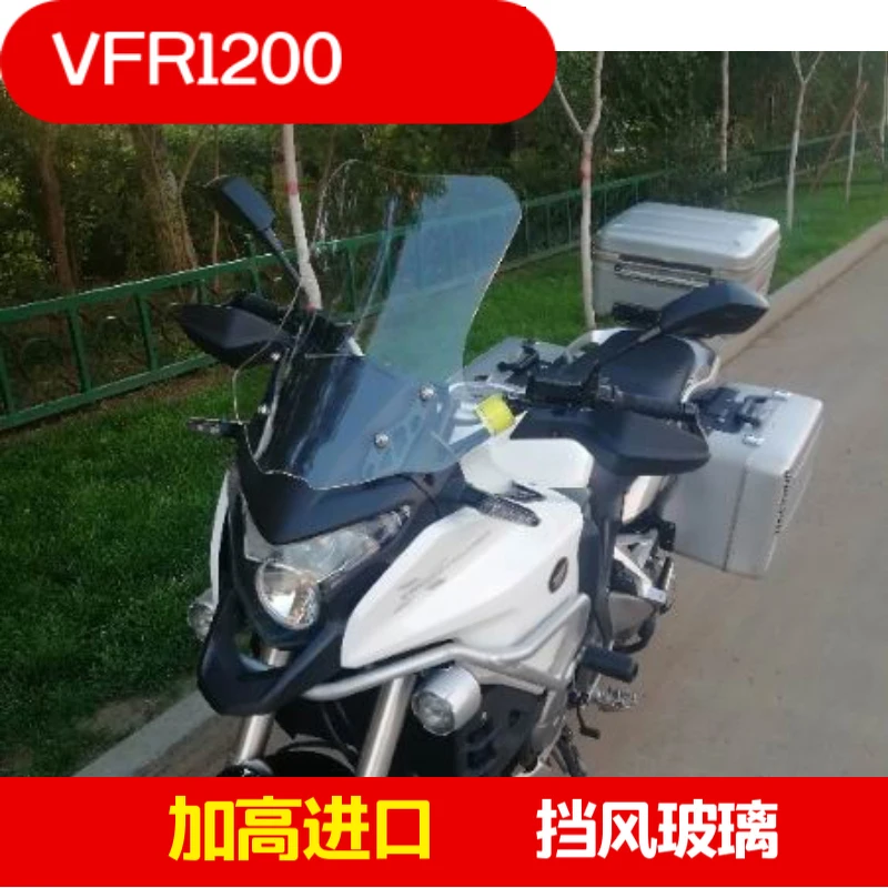 

For Honda VFR1200 VFR 1200 Motorcycle Wind Screen Deflector WindShield Raised Windshield