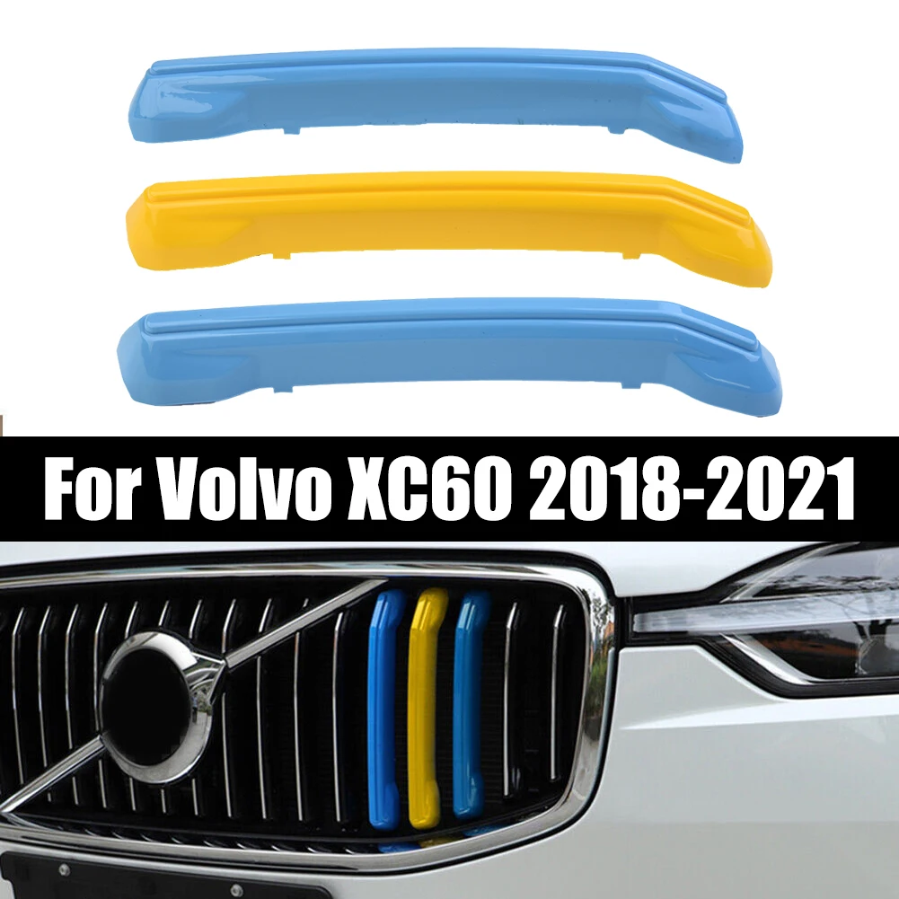 Volvoカーグリル用装飾カバー,フロントセンター,メッシュグリル