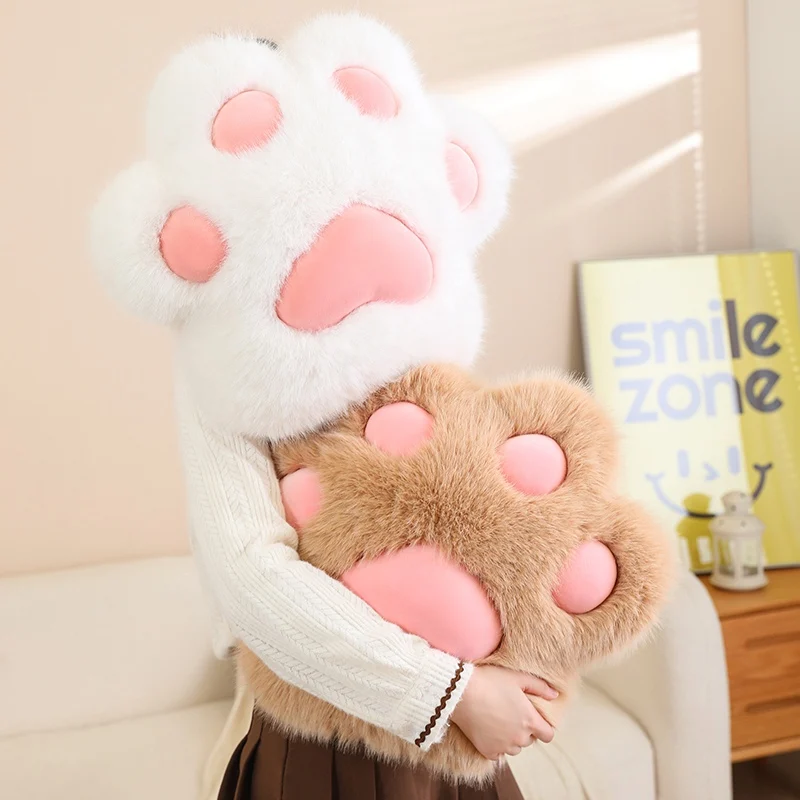 Kawaii Cat Paw Throw Pillow Stuffed Soft Claw Plush Toy Sofa Home Decoration Sleeping Doll Holiday Gift 4