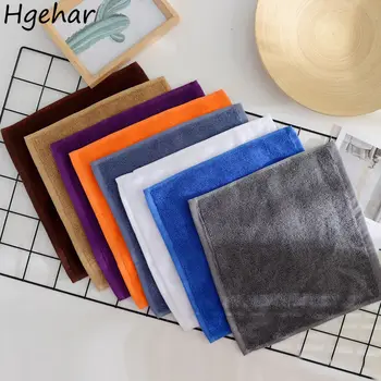30x30cm Square Handkerchief Towels Plain Multi-color Hand Towel Portable Soft Quick Drying Mini Washcloth Absorbent Платок 핸드타올 1