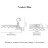 Portable Foldable Travel Hanger Folding Clothes Drying Rack Travel Hangers Hanging Rack with 5 Holes for Hotel Camping Travel 6