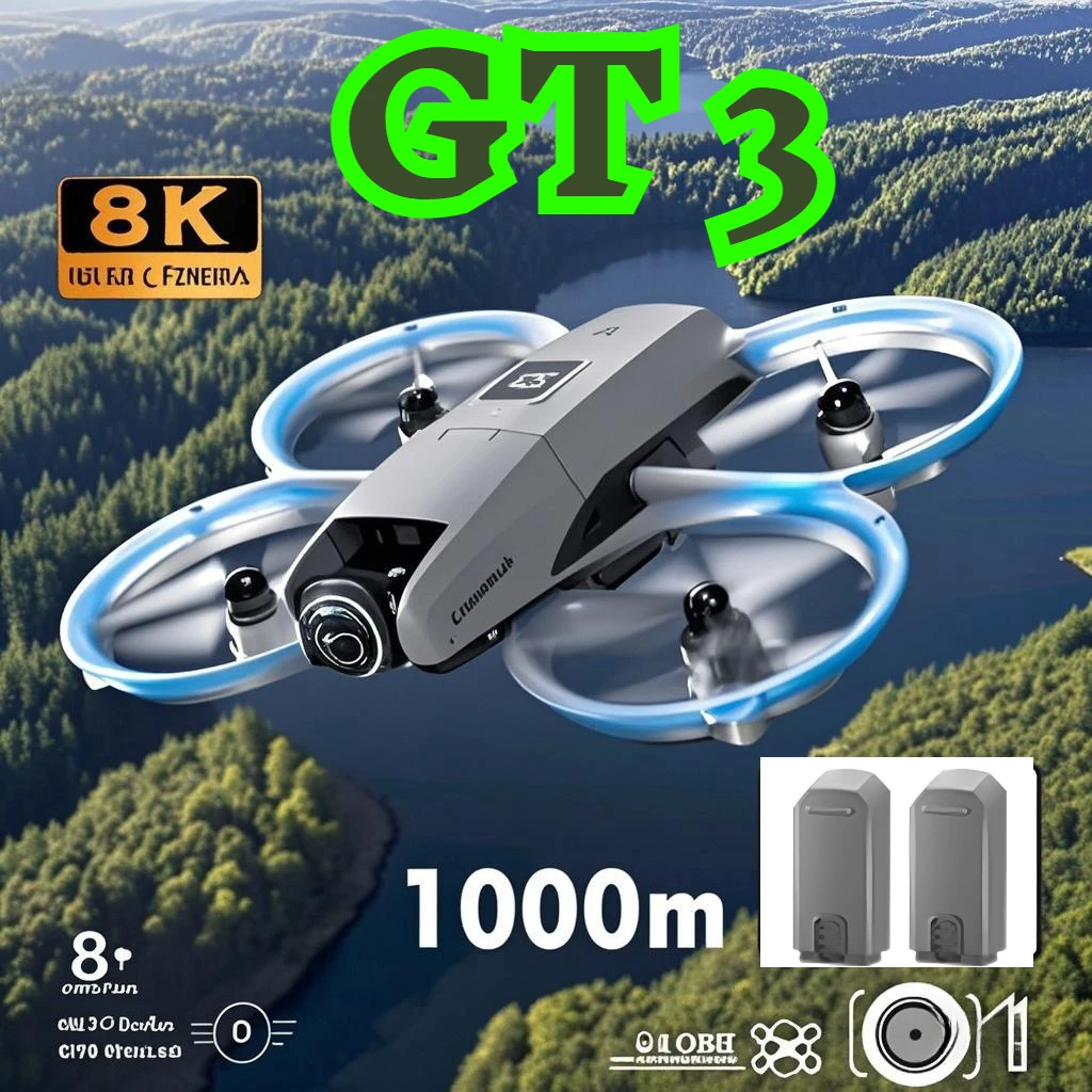 Nouveau DRONE PRO 2025 GT8 GPS 8K professionnel HD 360 ° Double caméra