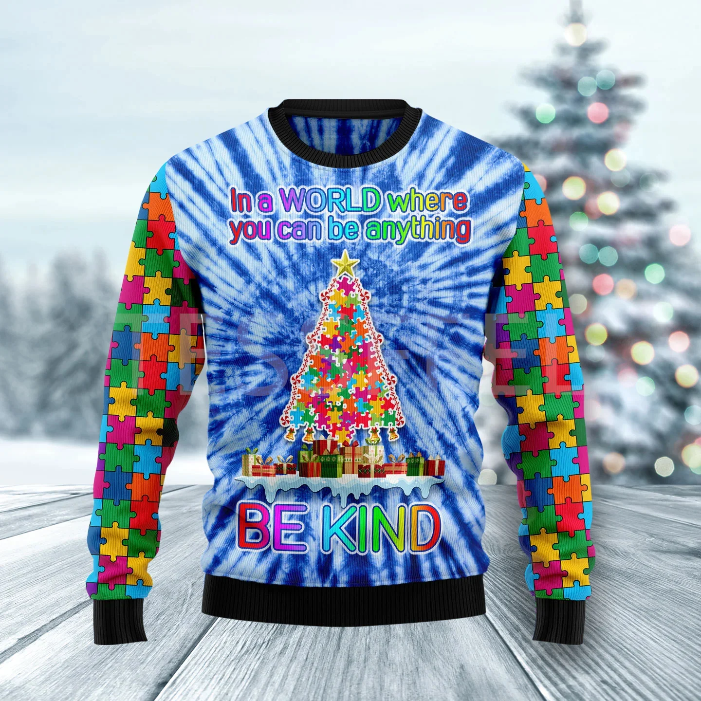 thumbnail image 1 of Suéter feo de Navidad para cosplay, dibujo de perro, gato, Papá Noel, tatuaje de manga larga, impresión 3D, otoño e invierno, jersey informal Harajuku 20, 1 of 5