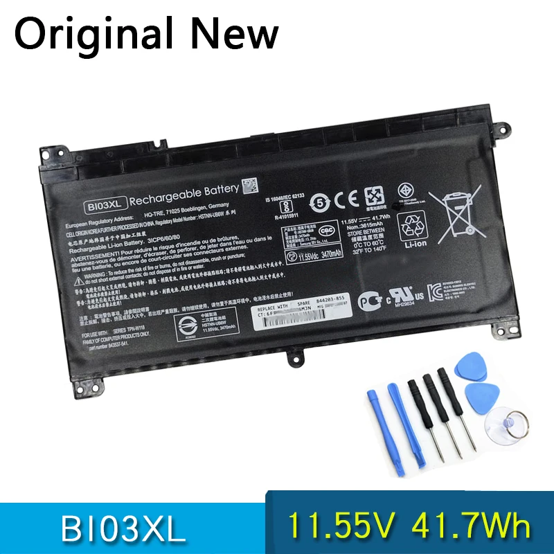 

NEW Original Battery BI03XL HSTNN-UB6W LB7P For HP Pavilion X360 13-U100TU U113TU U169TU Stream 14-AX010wm 14-AX020wm TPN-W118