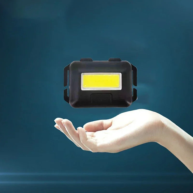 Camping Led Mini Headlights Portable Cob Headlamps Waterproof Head Front Light With 3 Switch Modes Led Lights Christmas Decor head flashlight,cob headlamp