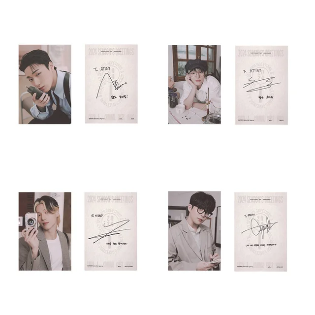 KPOP New Album 8pcs/set ATEEZ 2024 Season's Greetings Photo
