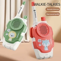 2pcs Children fun cute walkie-talkie long-distance 300m parent-child interactive outdoor machine cartoon educational  kids toys 1