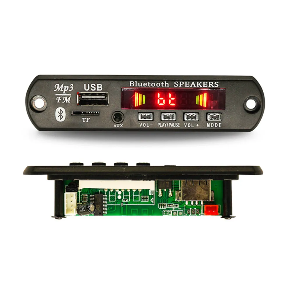 best mp3 player 2*15W/2*25W Amplifier MP3 Player Module Bluetooth-compatible 5.0 Decoder Board 12V Amplifier Car FM Radio Module mp3 players android mp3 player