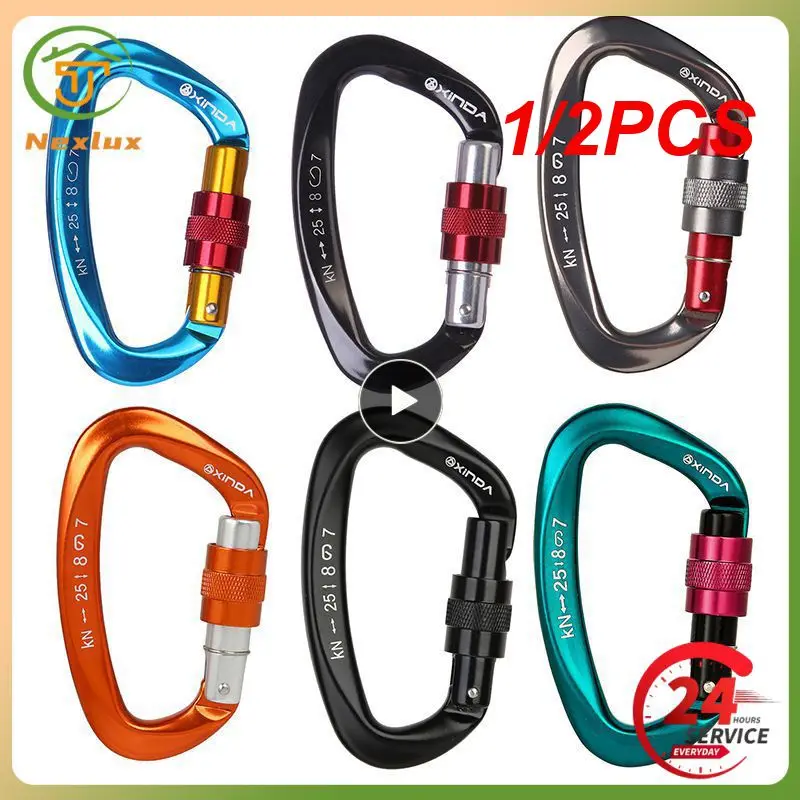 

Профессиональный Карабин Формы 25KN, крючки для ключей для скалолазания, Ascend, безопасность, мастер-замок, наружная защита